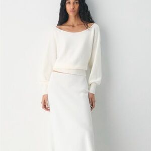 Aritzia Wilfred Rhoda soft spoke sweater.  Light pink Sz Medium. NWT